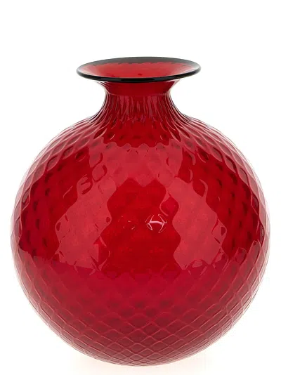 Venini Monofiore Balloton Vases Red
