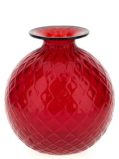 Venini Monofiore Balloton Vases Red