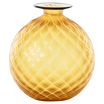 Pre-owned Venini Monofiori Balloton 100.16 - Small Amber - Glass Vase - Damiani In Brown