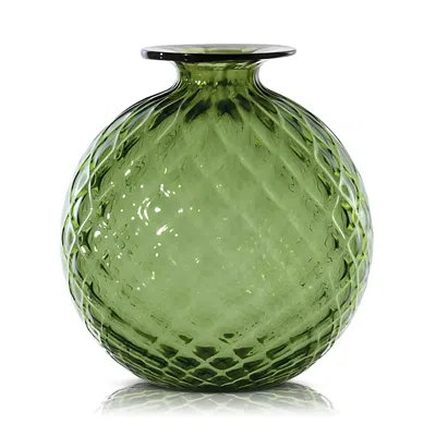 Venini Monofiori Balloton Extra Small Vase In Green