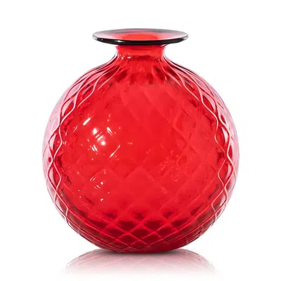 Venini Monofiori Balloton Extra Small Vase In Red