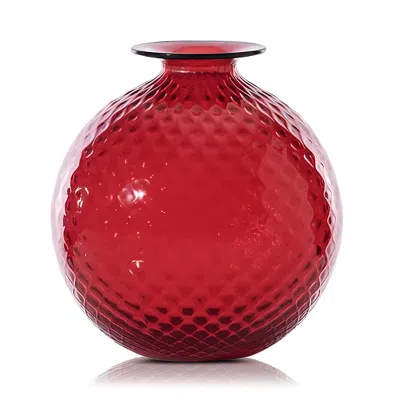 Venini Monofiori Balloton Large Vase In Red