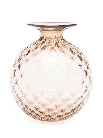Venini Monofiori Balloton Vase (14cm) In Neutrals