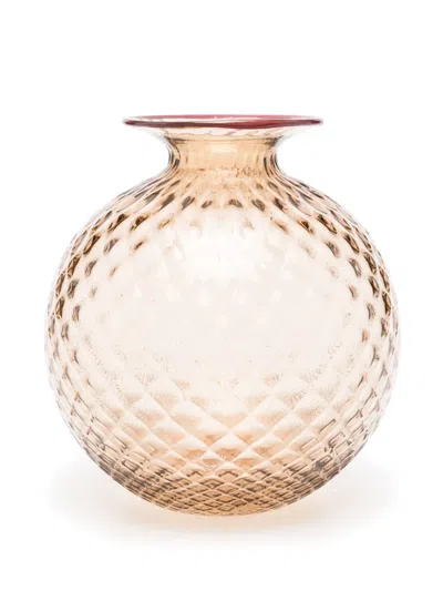 Venini Monofiori Balloton Vase (21,5cm) In Brown