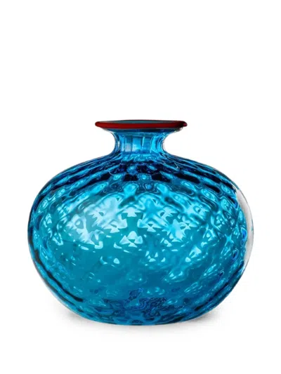 Venini Monofiori Balloton Vase In Blue