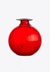 Venini Monofiori Balloton Vase In Red