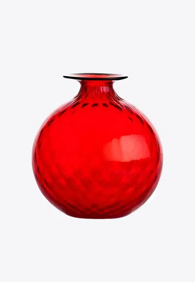 Venini Monofiori Balloton Vase In Red