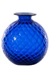 Venini Monofiori Balloton Vases Blue In Blue