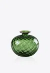 Venini Monofiori Glass Vase In Green