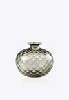 Venini Monofiori Glass Vase In Grey