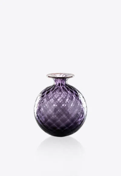 Venini Monofiori Glass Vase In Purple
