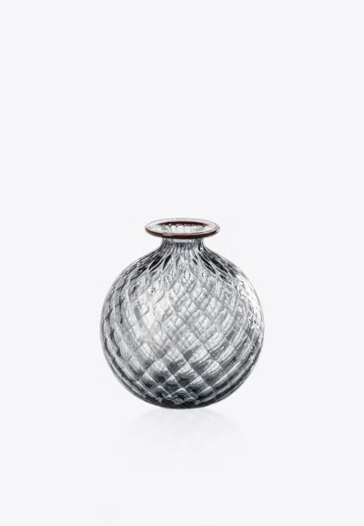 Venini Monofiori Glass Vase In Gray