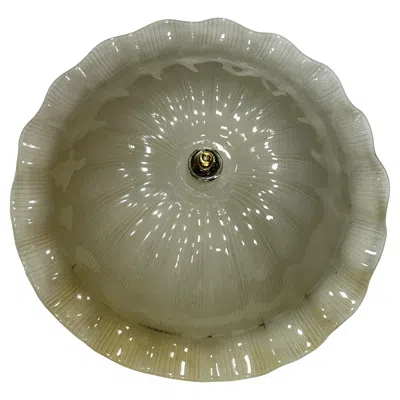 Pre-owned Venini Monumental Large Murano Glass Dome Flush Mount  Style 1970s, Italy In Transparent