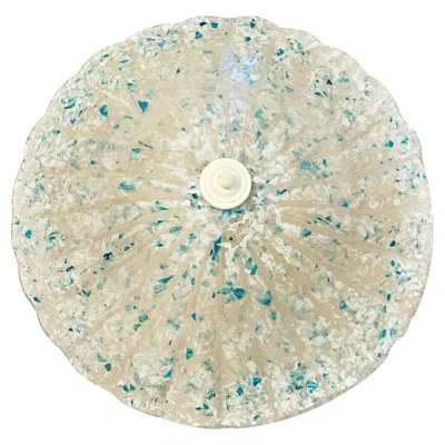 Pre-owned Venini Monumental Large Murano Glass Dome Flush Mount  Style 1980s, Italy In Sand