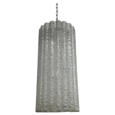 Pre-owned Venini Murano Glass Chandelier By Toni Zuccheri For  In Transparent