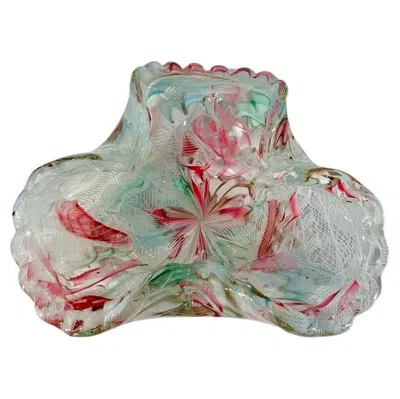 Pre-owned Venini Murano Glass Multicolor 1950 Bowl. In Gray