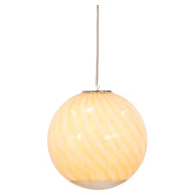 Pre-owned Venini Murano Glass Pendant Lamp In The Style Of  - 1960 In Orange