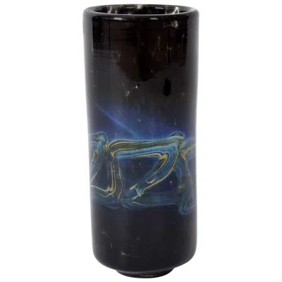 Pre-owned Venini Murano Glass Vase By  And Co Italian, Mid Century Circa 1940 In Black