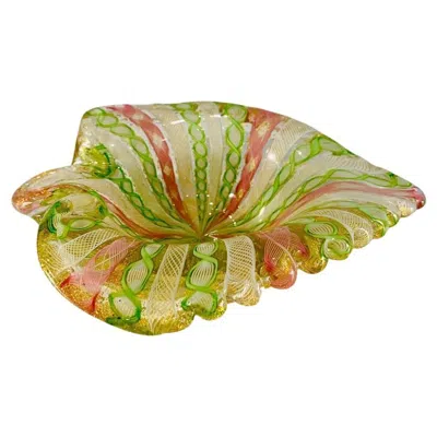 Pre-owned Venini Murano Glass With Many Techniques Circa 1950 Bowl. In Brown