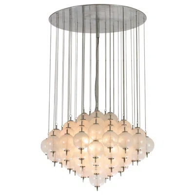 Pre-owned Venini Murano Pulegoso Glass Chandelier, 1960s In Sand