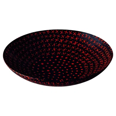 Pre-owned Venini Murrine Opache 488.10 Murano Glass Centerpiece Carlo Scarpa - Damiani In Black