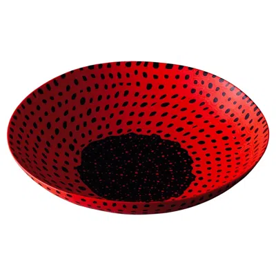 Pre-owned Venini Murrine Opache 488.11 Murano Glass Centerpiece Table Carlo Scarpa Damiani In Red