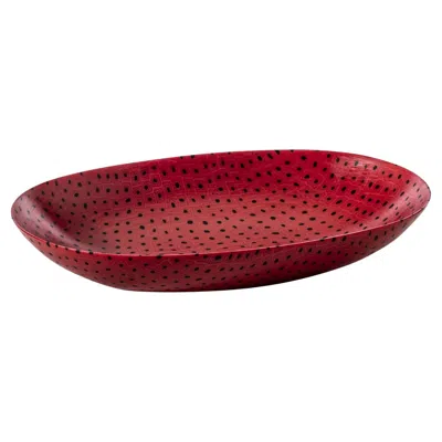 Pre-owned Venini Murrine Opache 488.13 Murano Glass Centerpiece Carlo Scarpa - Damiani In Red