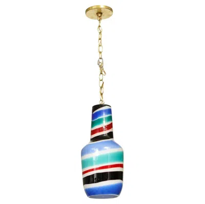 Pre-owned Venini No. 4029 Pendant By Massimo Vignelli For  In Transparent