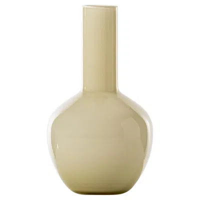 Pre-owned Venini Opachi 513.00 Pagliesco Murano Glass Vase Design Tobia Scarpa - Damiani In Sand