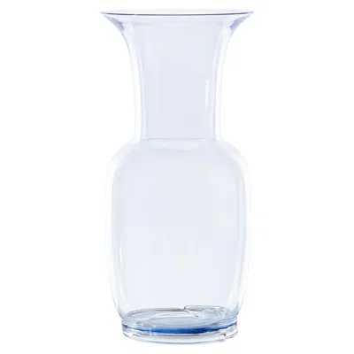 Pre-owned Venini Opalino 706.22 Medium - Iceberg - Murano Glass Vase - Damiani In Transparent