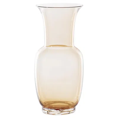 Pre-owned Venini Opalino 706.22 Medium - Peach - Murano Glass Vase - Damiani In Sand