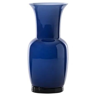 Pre-owned Venini Opalino 706.24 Large - Blu Mare - Murano Glass Vase - Damiani In Purple
