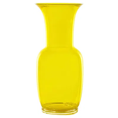 Pre-owned Venini Opalino 706.24 Large - Ginkgo Biloba - Murano Glass Vase - Damiani In Transparent