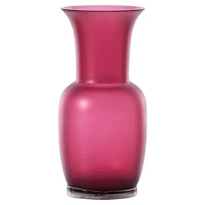 Pre-owned Venini Opalino 706.24 Large Magenta - Glass Vase - Damiani In Red