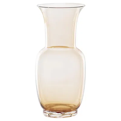 Pre-owned Venini Opalino 706.24 Large - Peach - Murano Glass Vase - Damiani In Sand
