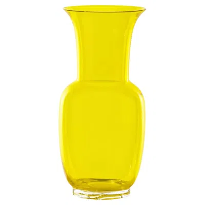 Pre-owned Venini Opalino 706.38 Small - Ginkgo Biloba - Murano Glass Vase - Damiani In Transparent