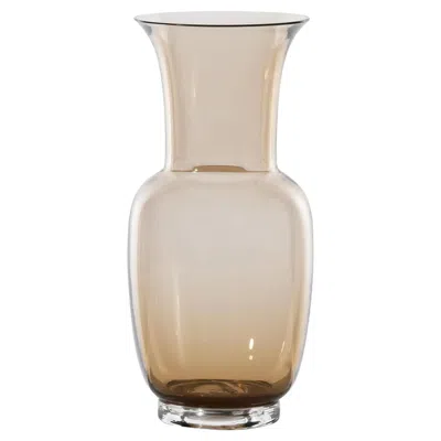 Pre-owned Venini Opalino 706.38 Small - Moka - Murano Glass Vase - Damiani In Sand