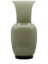 Venini Glazed-finish Vase In Grey