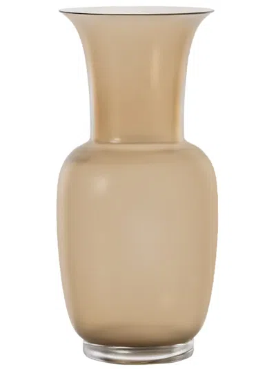 Venini Opalino Vases Beige In Neutral