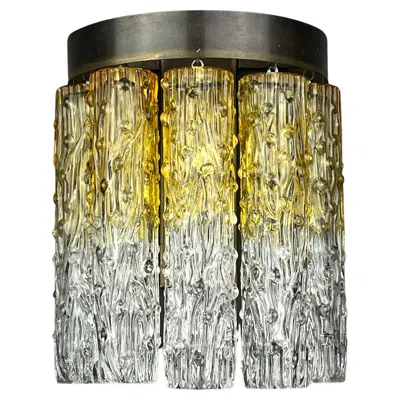 Pre-owned Venini Original Vintage Wall Lamp Tronchi By , Italy 1960s In Brown