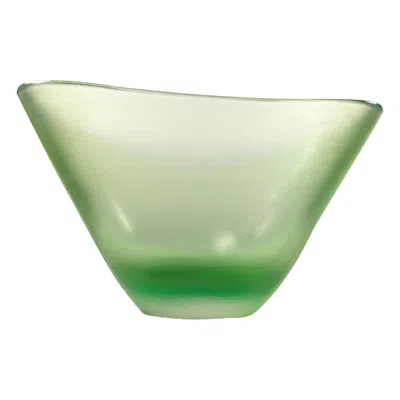 Pre-owned Venini Paolo  Inciso Bowl In Green