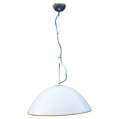 Pre-owned Venini Pendant Lamp By Effetre International Possible Lino Tagliapietra - Swirl Spiral In Transparent