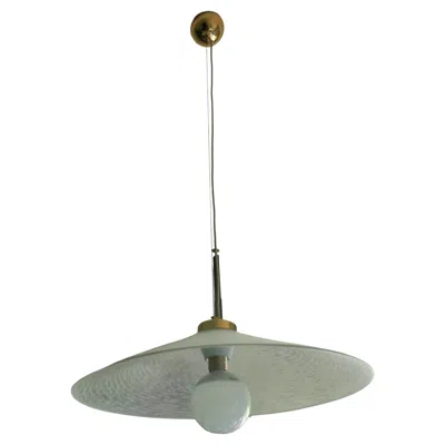 Pre-owned Venini Pendant Lamp Production Lag Murano In Transparent