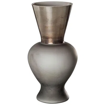 Pre-owned Venini Re Vase In Grey Glass By Rodolfo Dordoni In Gray