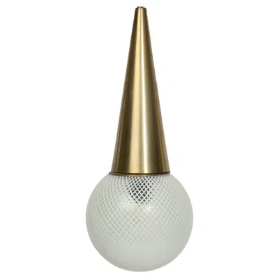 Pre-owned Venini Reticello Glass Pendant In Sand
