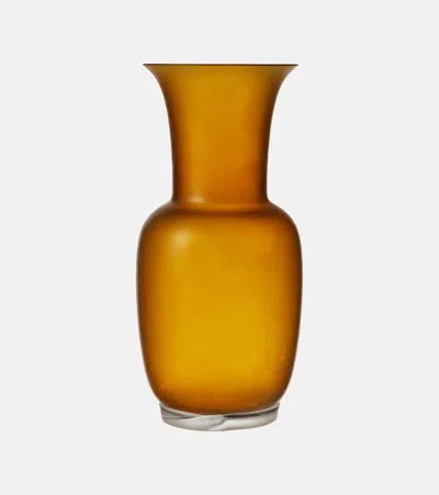 Venini Satin Murano Glass Vase
