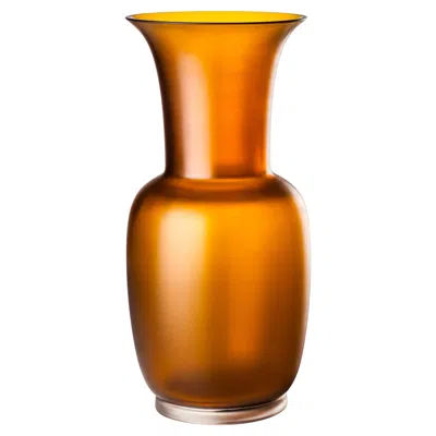 Pre-owned Venini Satin Vase, Handblown Murano Glass, Mid-century Modern, Italy In Brown