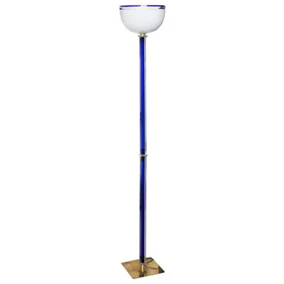 Pre-owned Venini Signed  Vintage Murano Glass Floor Lamp, Signed In Transparent