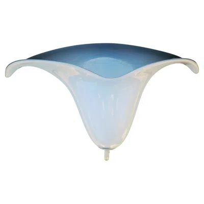 Pre-owned Venini Single Wall Lamp Attributed To A  Production In Blue