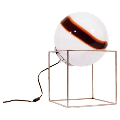 Pre-owned Venini Space Age. Scultpural Murano And Steel Table/floor Lamp, Italy, 1970s In Transparent